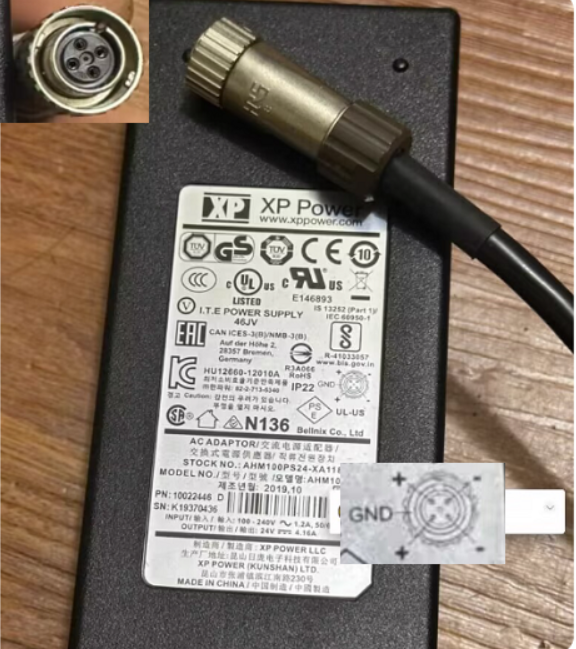 *Brand NEW* 24V DC 4.16A XP Power AHM100PS24 AHM100PS24-XA1183 10009533 4 holes AC DC AD *Brand NEW* 24V DC 4.16A XP Power AHM100PS24 AHM100PS24-XA1183 10009533 4 holes AC DC AD